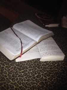 Bible and journal